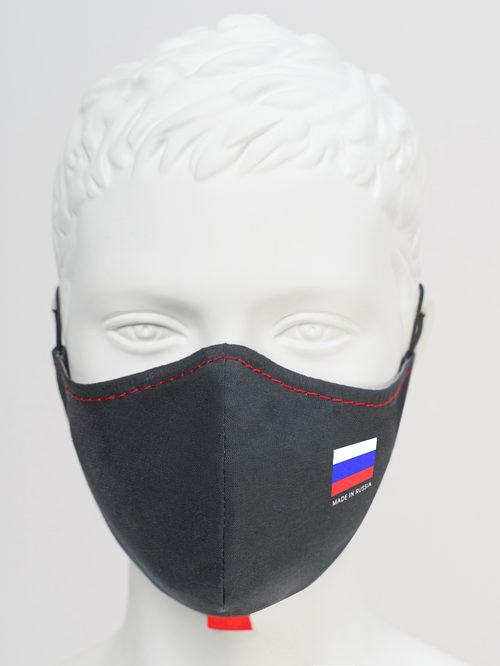 Защитная маска с флагом 3 шт. артикул 18810532/1