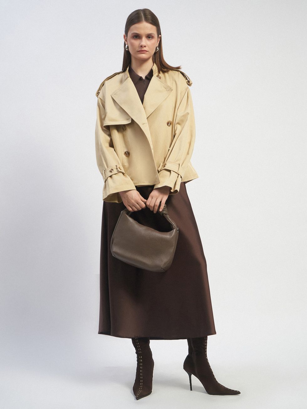 ТРЕНЧ ЖЕНСКИЙ, БЕЖЕВЫЙ