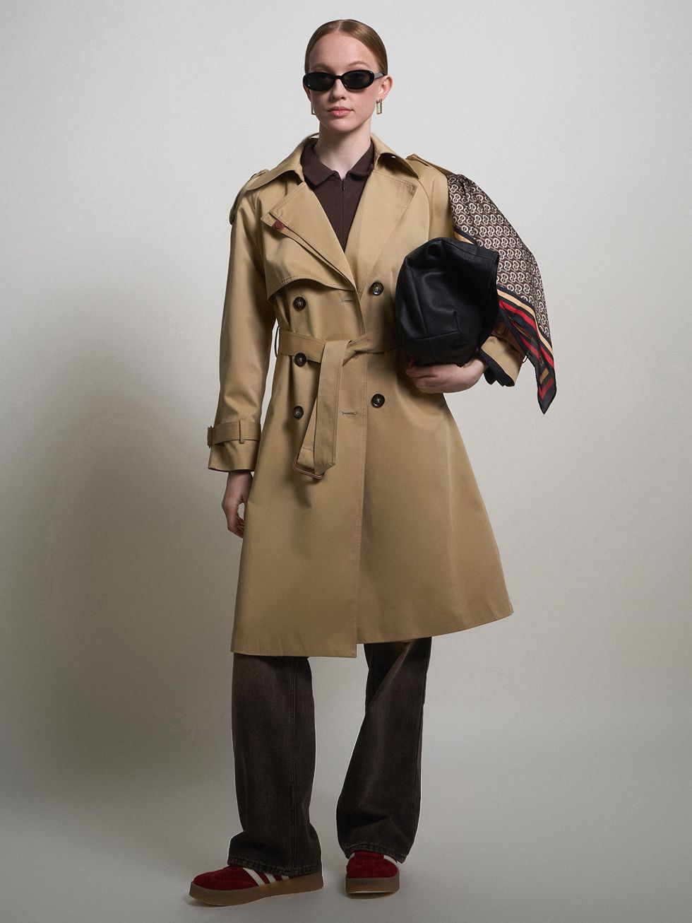 ТРЕНЧ ЖЕНСКИЙ, БЕЖЕВЫЙ