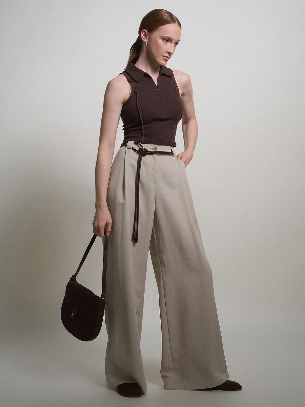 БРЮКИ ЖЕНСКИЕ, БЕЖЕВЫЕ