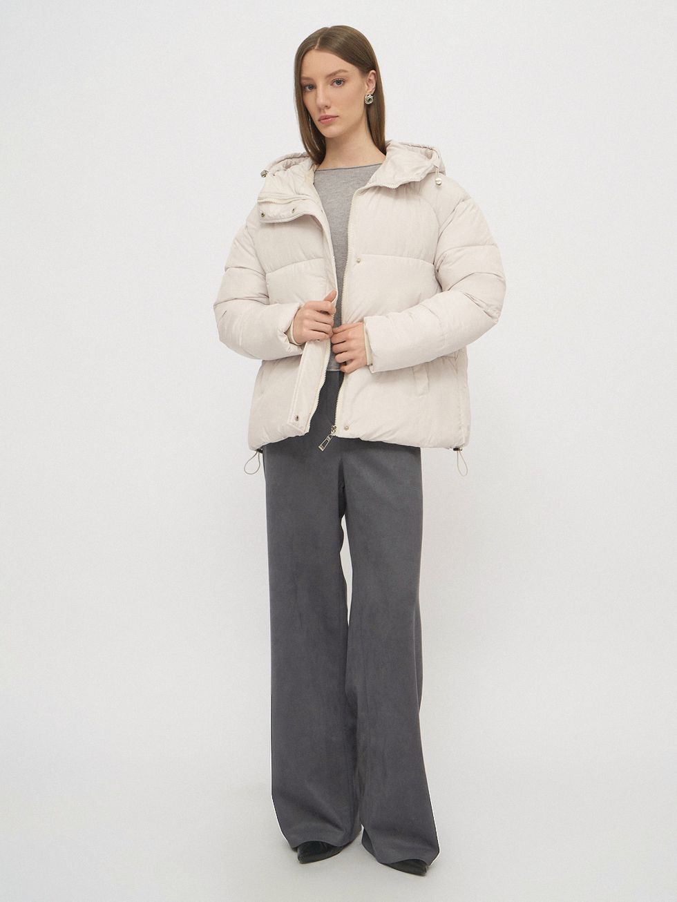 ПУХОВИК ЖЕНСКИЙ, БЕЖЕВЫЙ