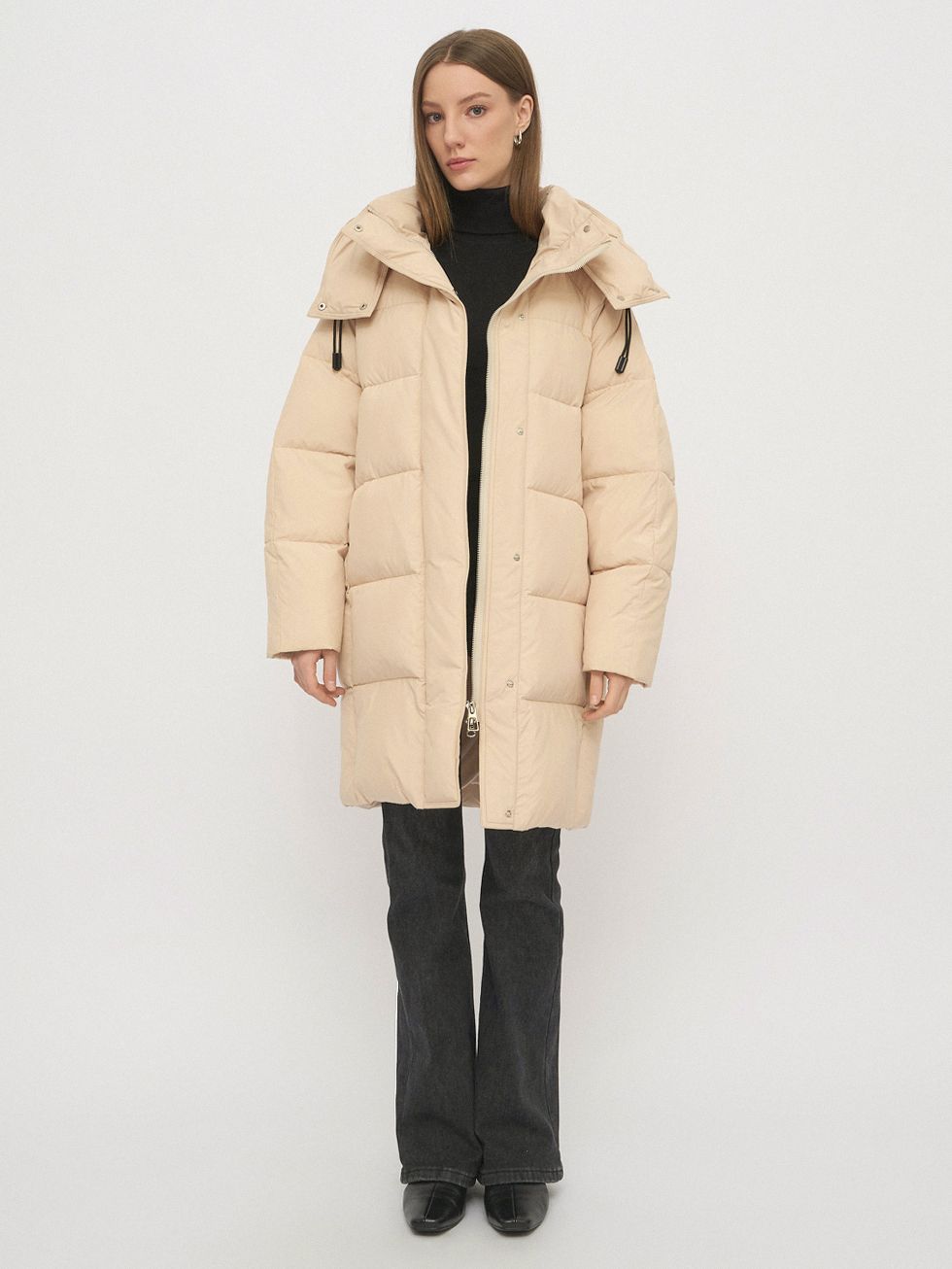 ПУХОВИК ЖЕНСКИЙ, БЕЖЕВЫЙ