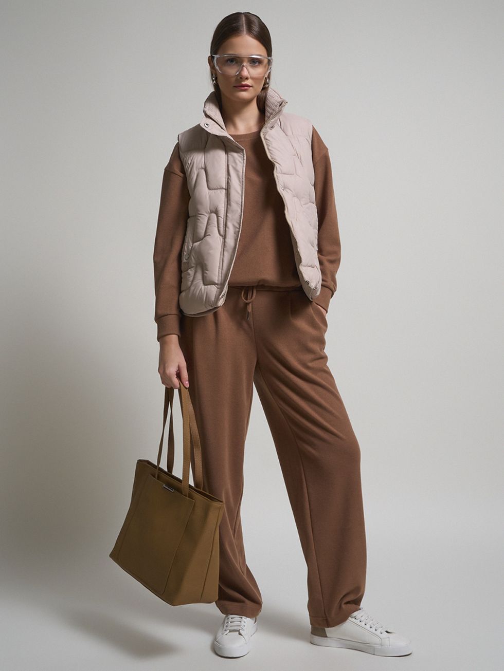 ПУХОВЫЙ ЖИЛЕТ ЖЕНСКИЙ, БЕЖЕВЫЙ