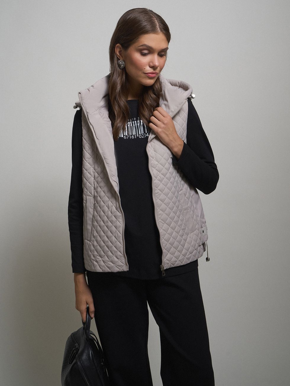 ПУХОВЫЙ ЖИЛЕТ ЖЕНСКИЙ, БЕЖЕВЫЙ