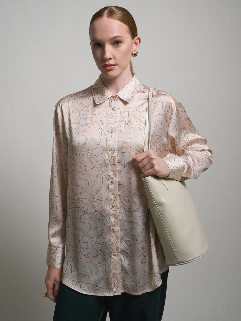 БЛУЗА ЖЕНСКАЯ, БЕЖЕВАЯ