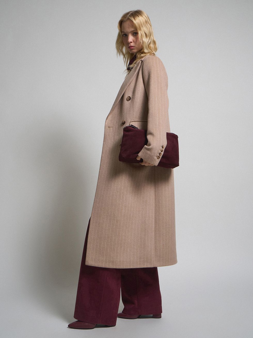 ТЕКСТИЛЬНОЕ ПАЛЬТО ЖЕНСКОЕ, БЕЖЕВОЕ