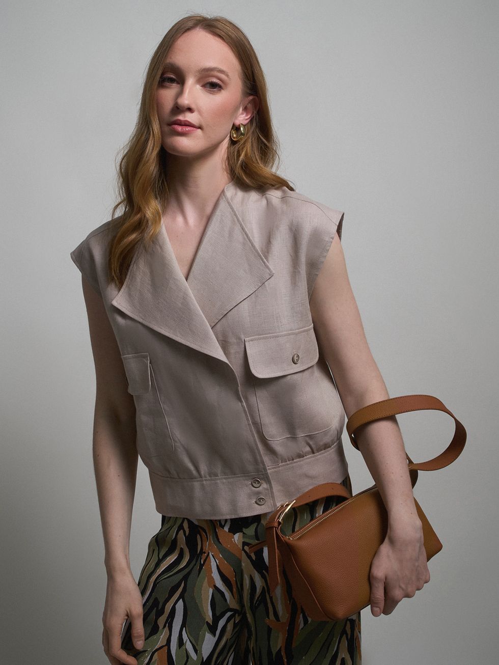 БЛУЗА ЖЕНСКАЯ, БЕЖЕВАЯ