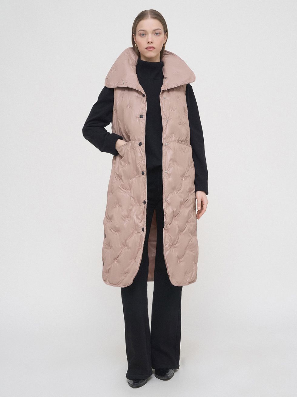 ПУХОВЫЙ ЖИЛЕТ ЖЕНСКИЙ, БЕЖЕВЫЙ