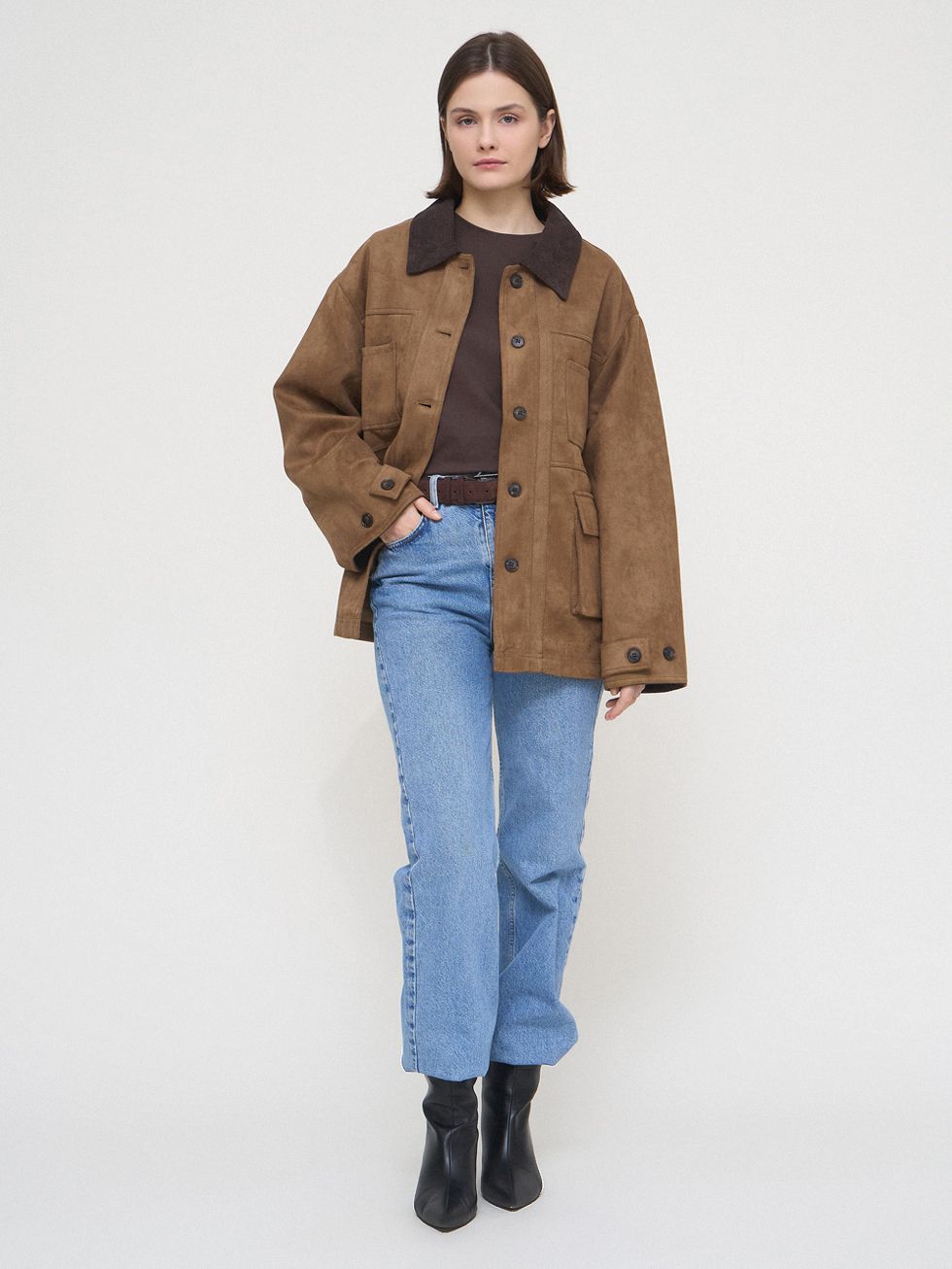 КОЖАНАЯ КУРТКА ЖЕНСКАЯ, БЕЖЕВАЯ