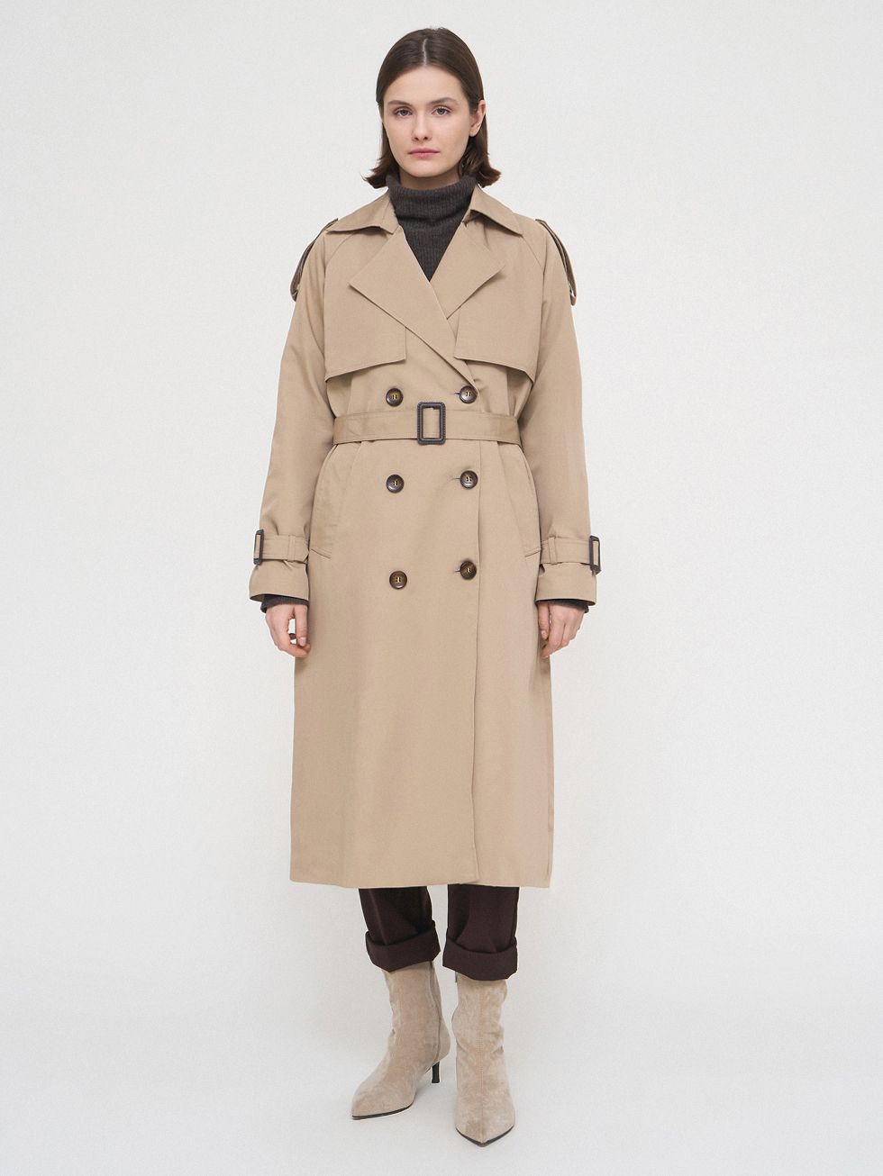 ТРЕНЧ ЖЕНСКИЙ, БЕЖЕВЫЙ