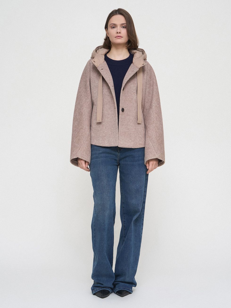 ТЕКСТИЛЬНАЯ КУРТКА ЖЕНСКАЯ, БЕЖЕВАЯ