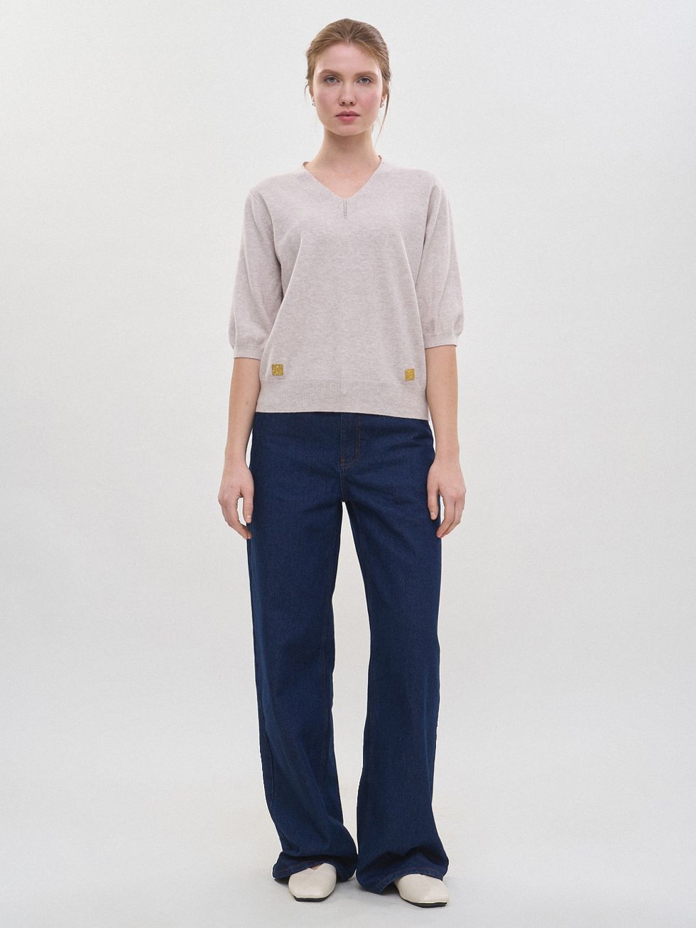 ДЖЕМПЕР ЖЕНСКИЙ, БЕЖЕВЫЙ