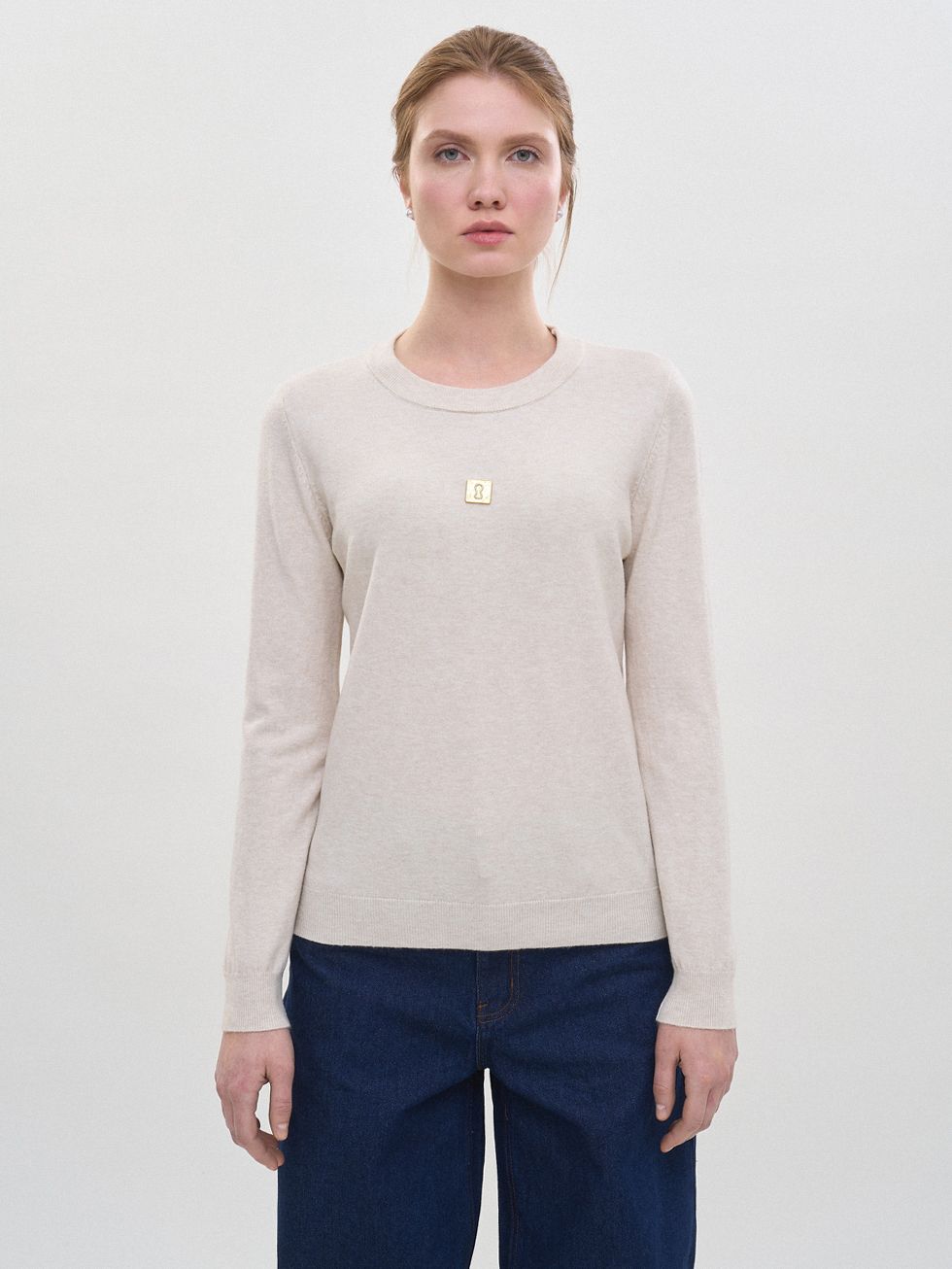 ДЖЕМПЕР ЖЕНСКИЙ, БЕЖЕВЫЙ