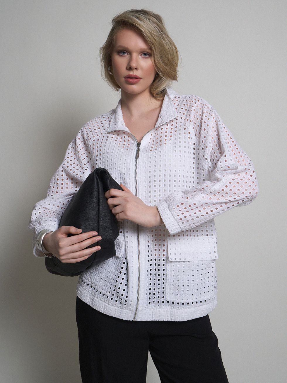 ЖАКЕТ ЖЕНСКИЙ, БЕЛЫЙ