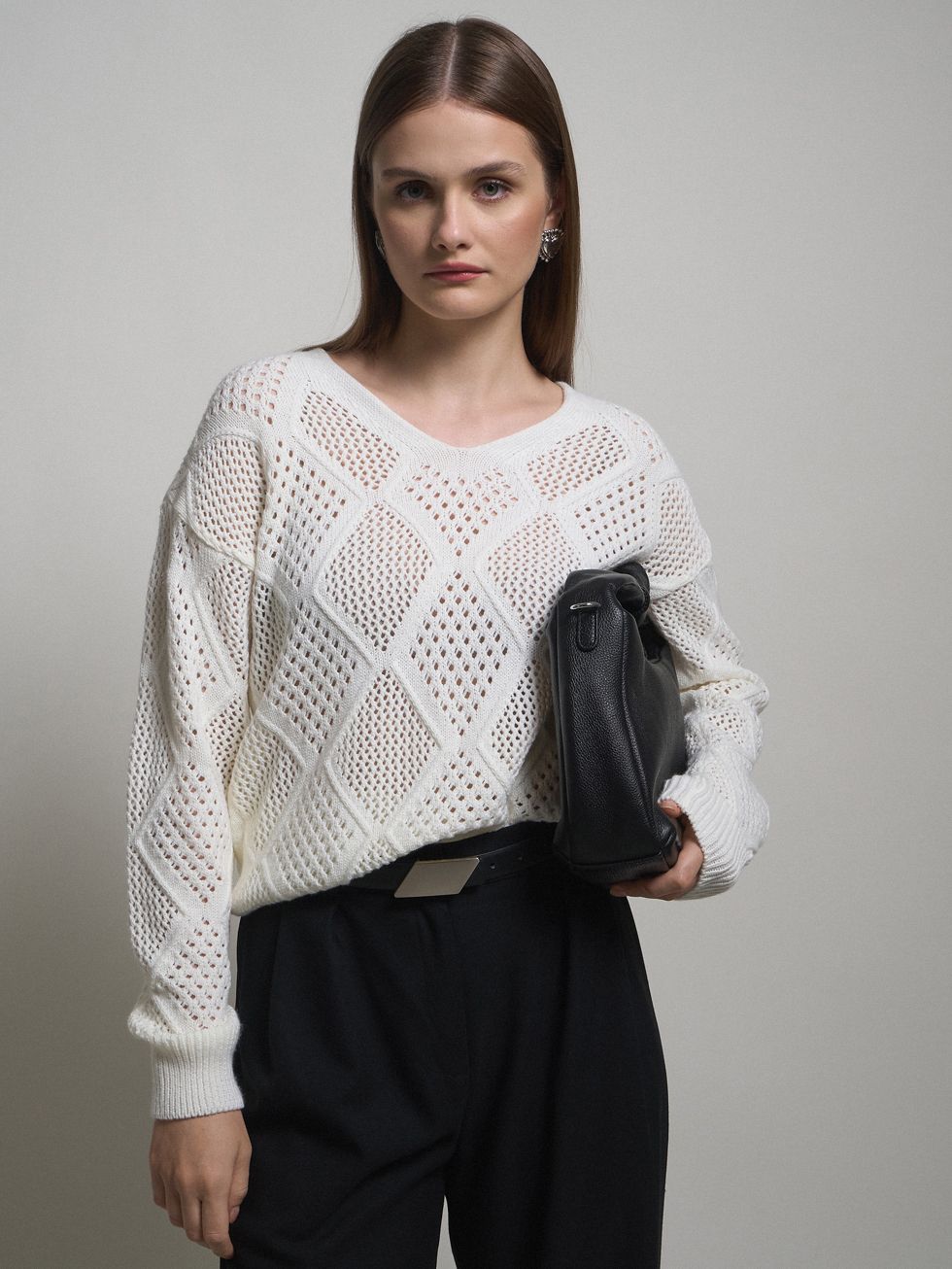 ДЖЕМПЕР ЖЕНСКИЙ, БЕЛЫЙ