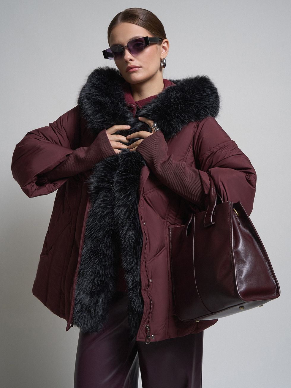 ПУХОВИК ЖЕНСКИЙ, БОРДО
