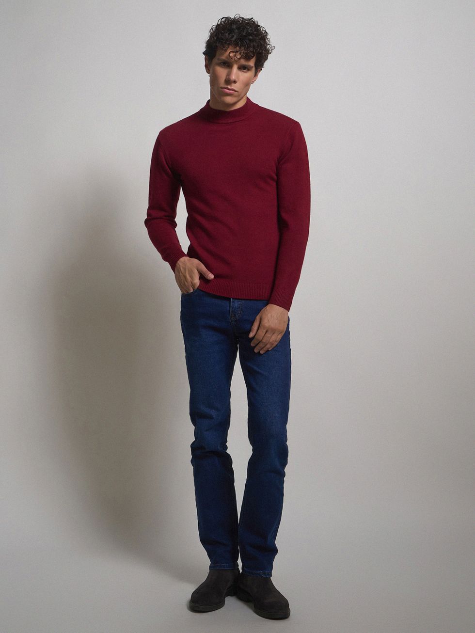 ДЖЕМПЕР МУЖСКОЙ, БОРДО