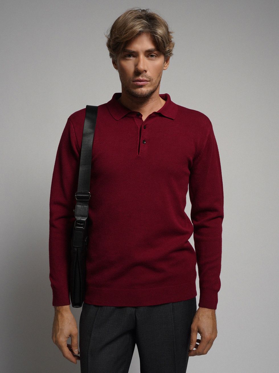 ДЖЕМПЕР МУЖСКОЙ, БОРДО