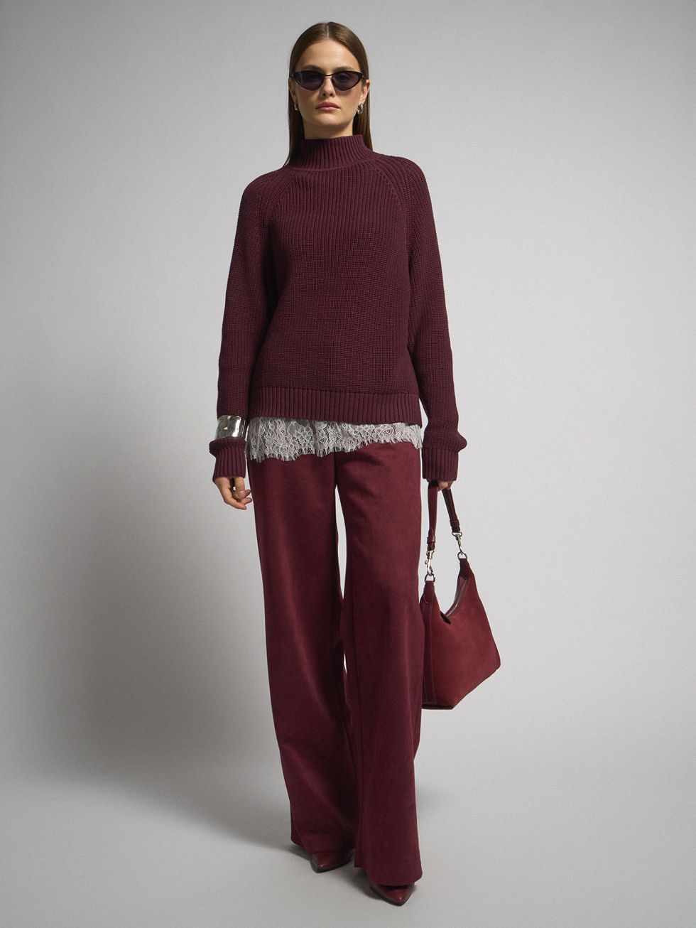 БРЮКИ ЖЕНСКИЕ, БОРДО