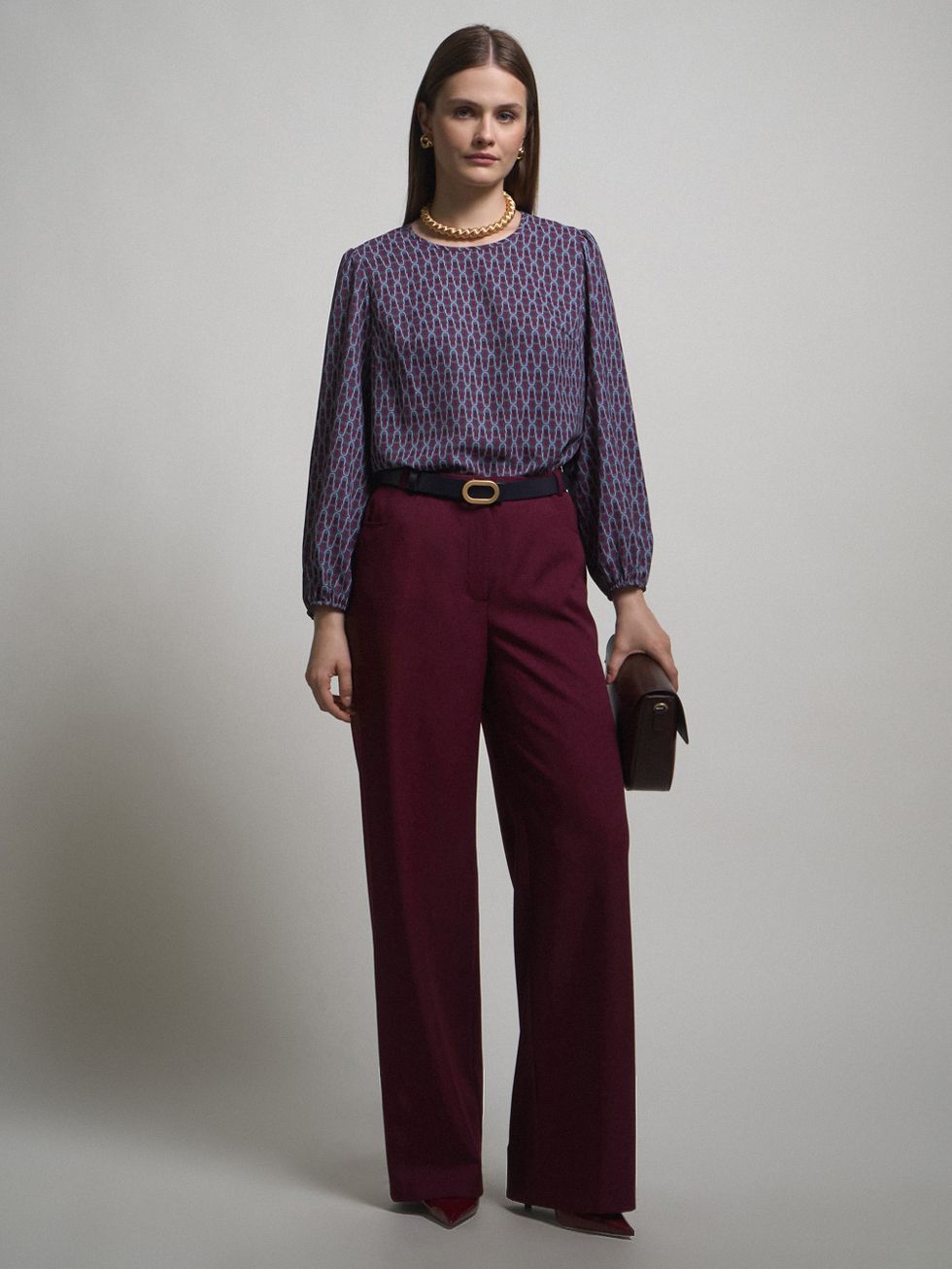 БРЮКИ ЖЕНСКИЕ, БОРДО