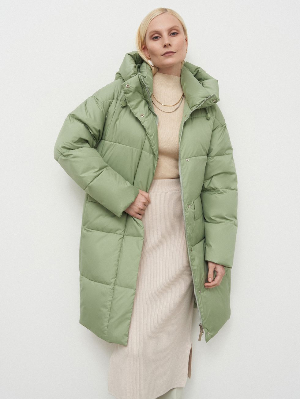 ПУХОВИК ЖЕНСКИЙ, ЗЕЛЕНЫЙ