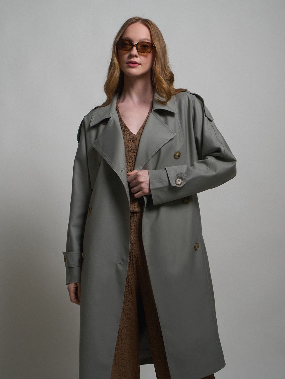 ТРЕНЧ ЖЕНСКИЙ, ЗЕЛЕНЫЙ