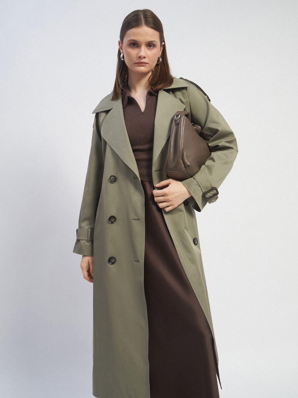 ТРЕНЧ ЖЕНСКИЙ, ЗЕЛЕНЫЙ