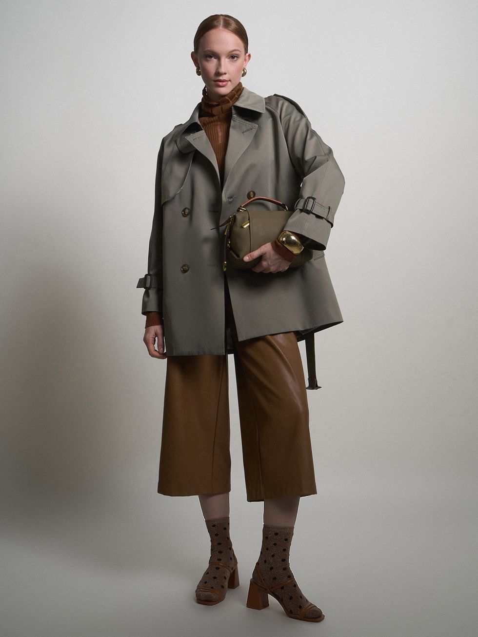 ТРЕНЧ ЖЕНСКИЙ, ЗЕЛЕНЫЙ