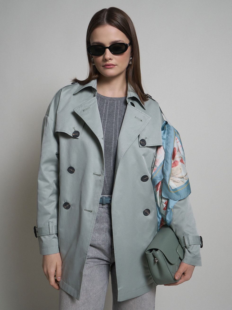 ТРЕНЧ ЖЕНСКИЙ, ЗЕЛЕНЫЙ