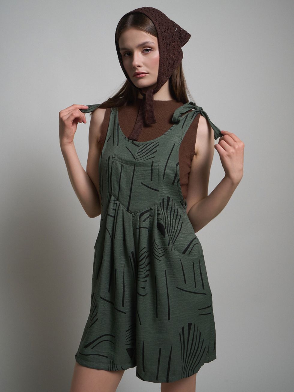 КОМБИНЕЗОН ЖЕНСКИЙ, ЗЕЛЕНЫЙ