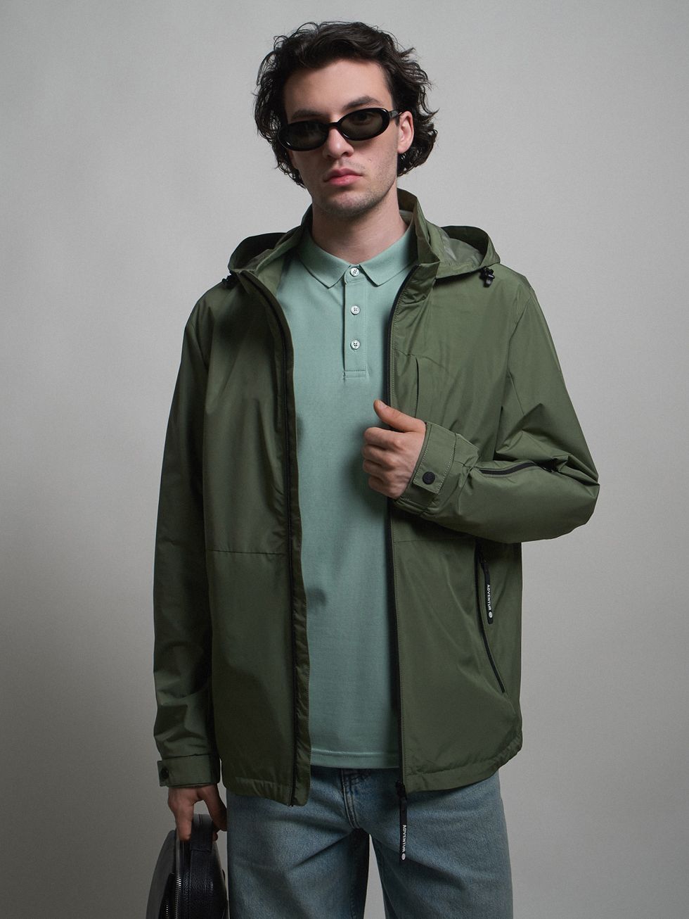 ВЕТРОВКА МУЖСКАЯ, ЗЕЛЕНАЯ