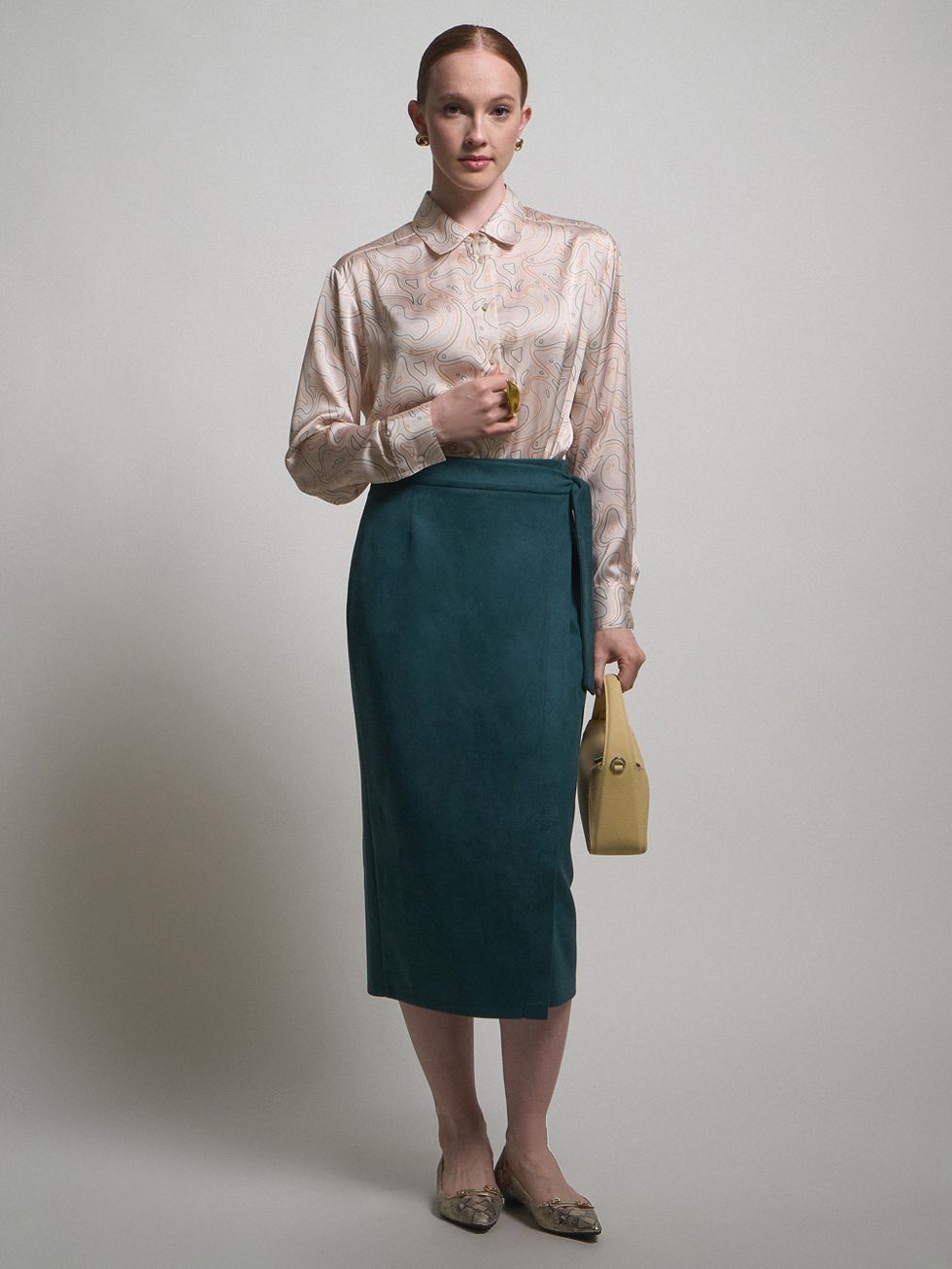 ЮБКА ЖЕНСКАЯ, ЗЕЛЕНАЯ