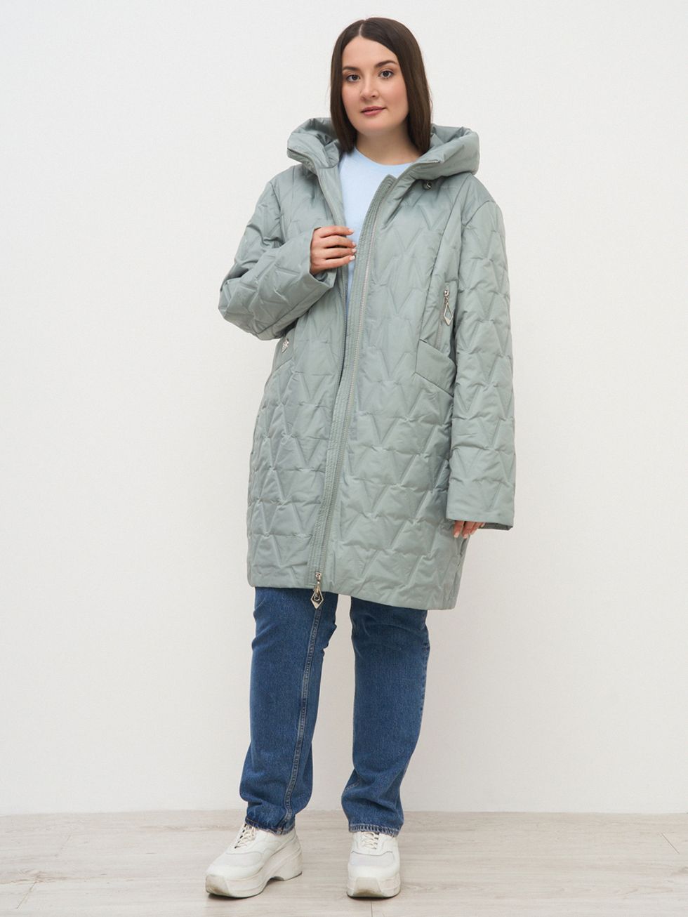 ВЕТРОВКА ЖЕНСКАЯ, СВЕТЛО-ЗЕЛЕНАЯ