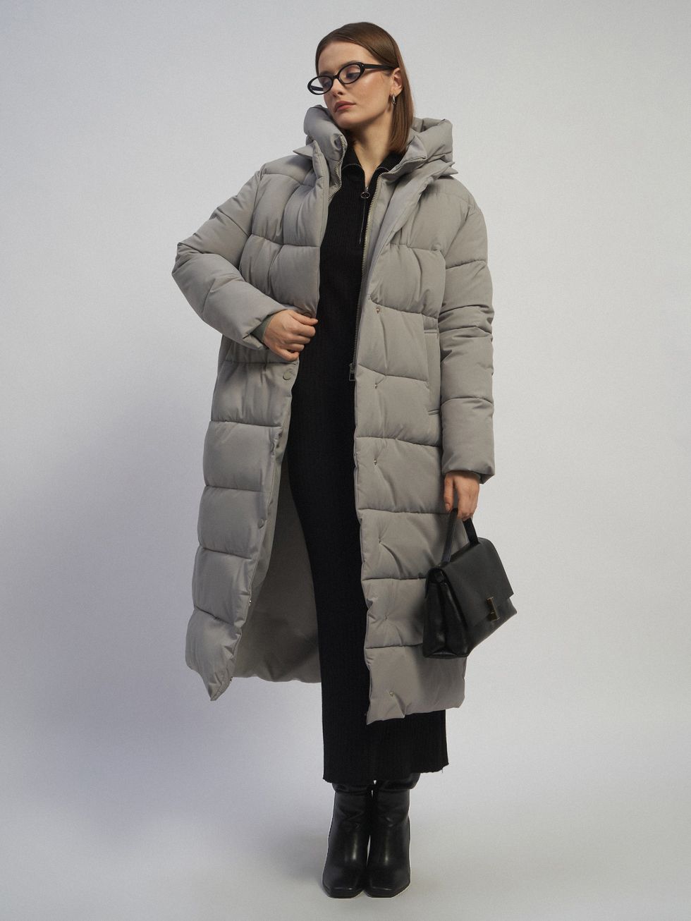 ПУХОВИК ЖЕНСКИЙ, СЕРЫЙ