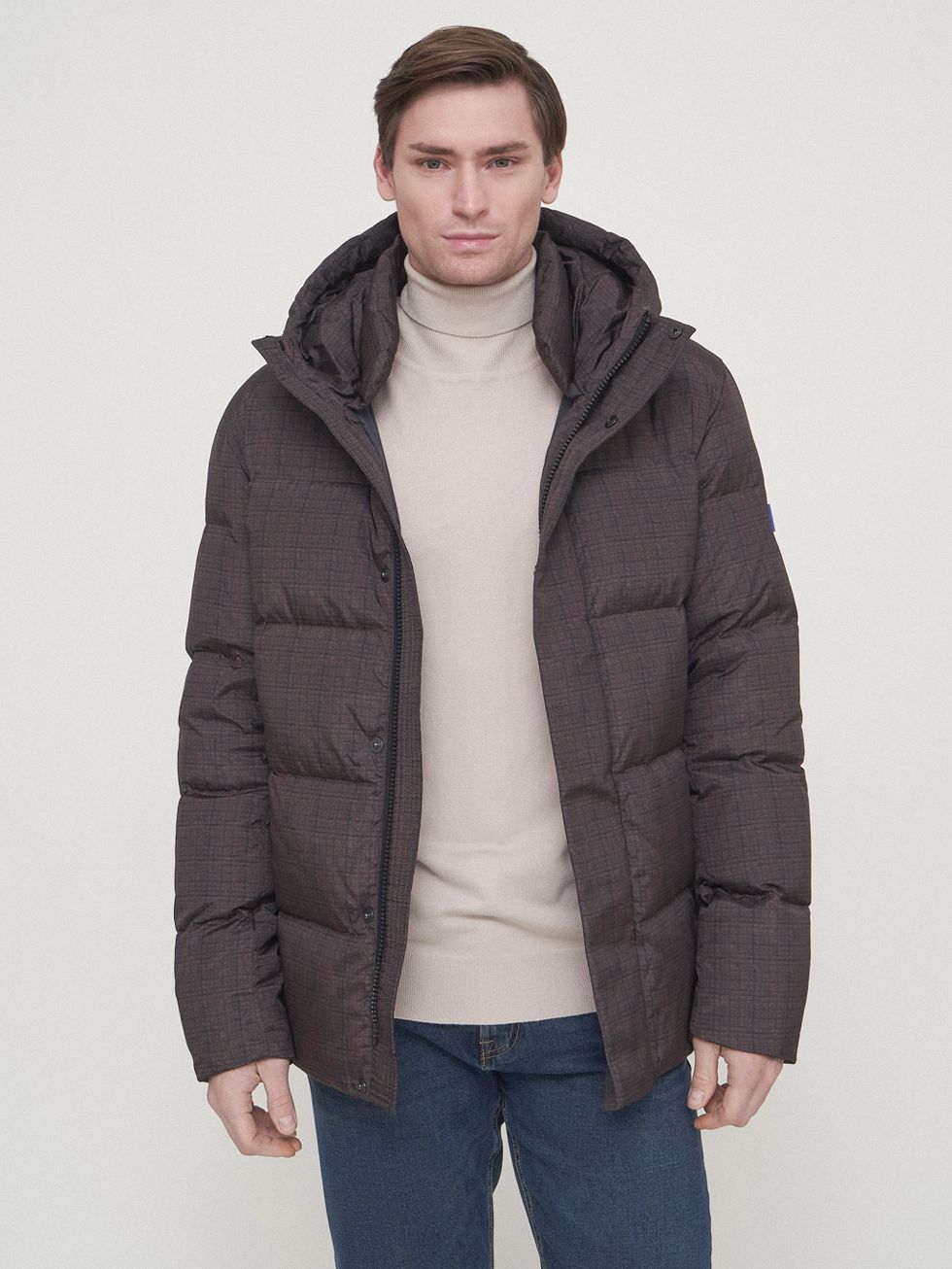 ПУХОВИК МУЖСКОЙ, КОРИЧНЕВЫЙ