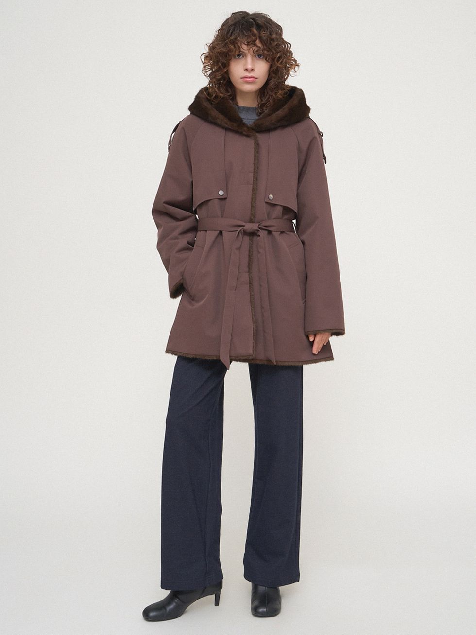 ПАРКА ЖЕНСКАЯ, КОРИЧНЕВАЯ