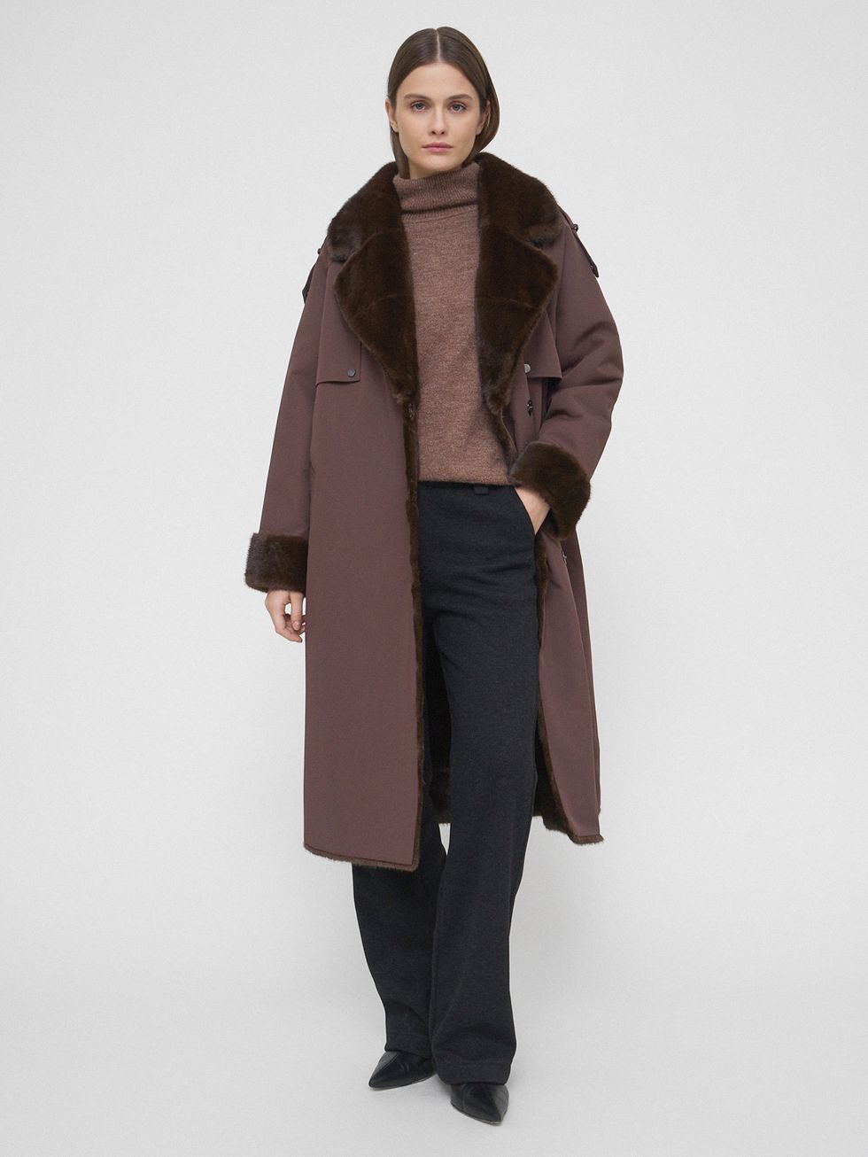 ПАРКА ЖЕНСКАЯ, КОРИЧНЕВАЯ