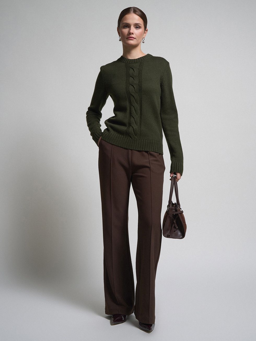 БРЮКИ ЖЕНСКИЕ, КОРИЧНЕВЫЕ