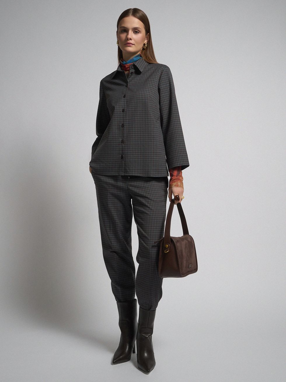 ЖАКЕТ ЖЕНСКИЙ, КОРИЧНЕВЫЙ