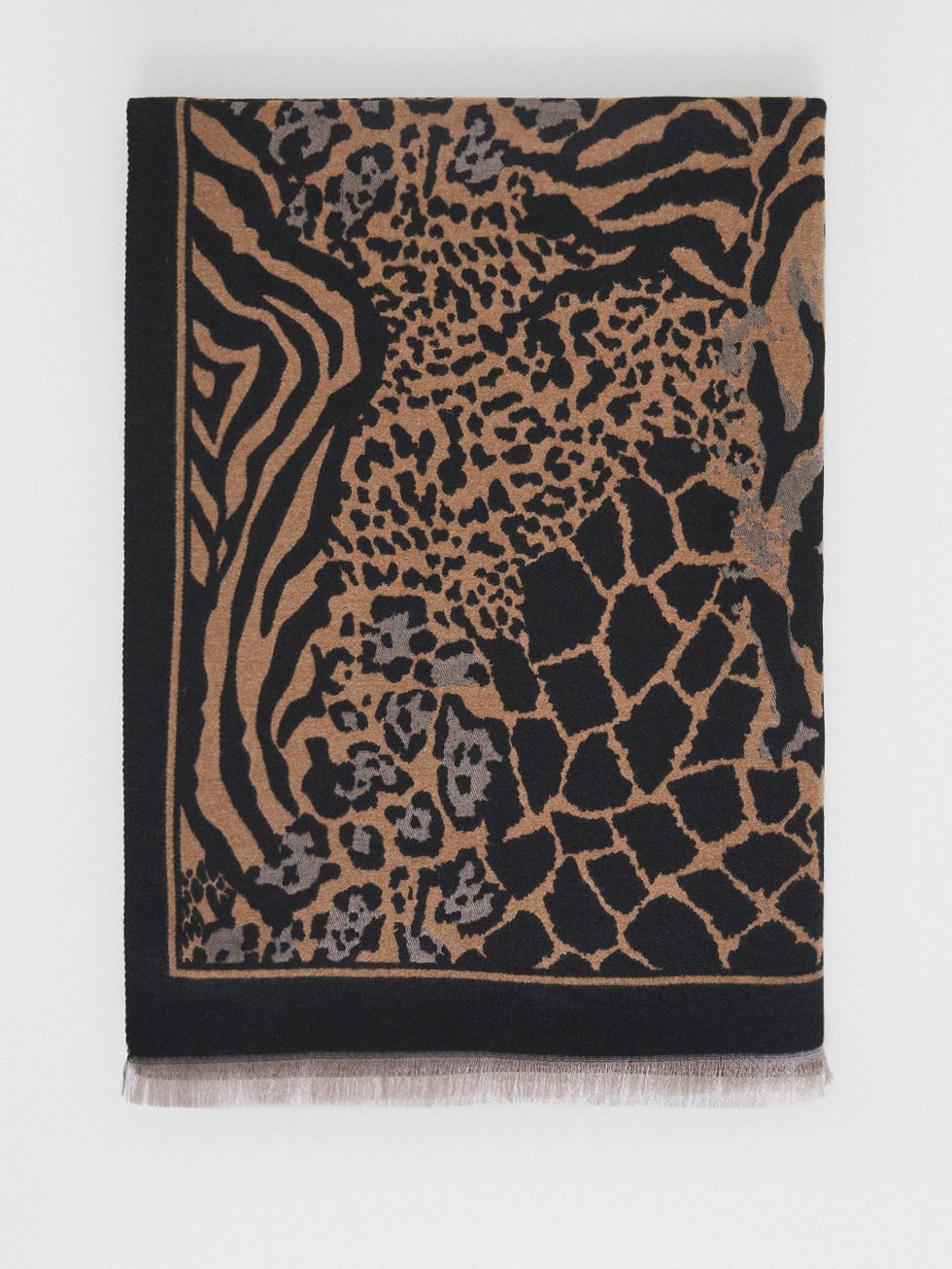 ШАРФ ЖЕНСКИЙ, КОРИЧНЕВЫЙ