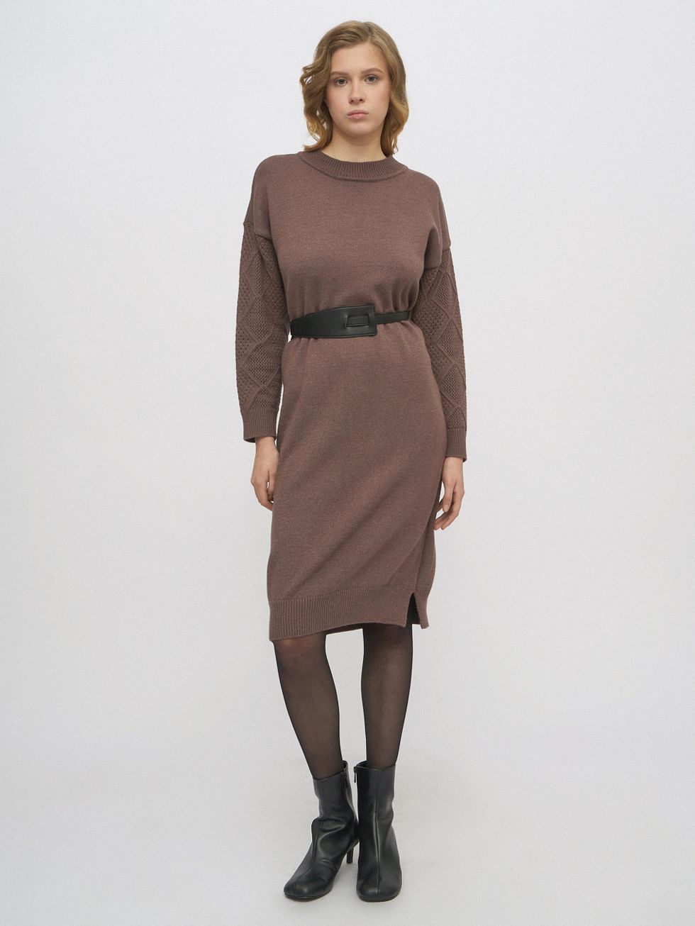 ПЛАТЬЕ ЖЕНСКОЕ, КОРИЧНЕВОЕ