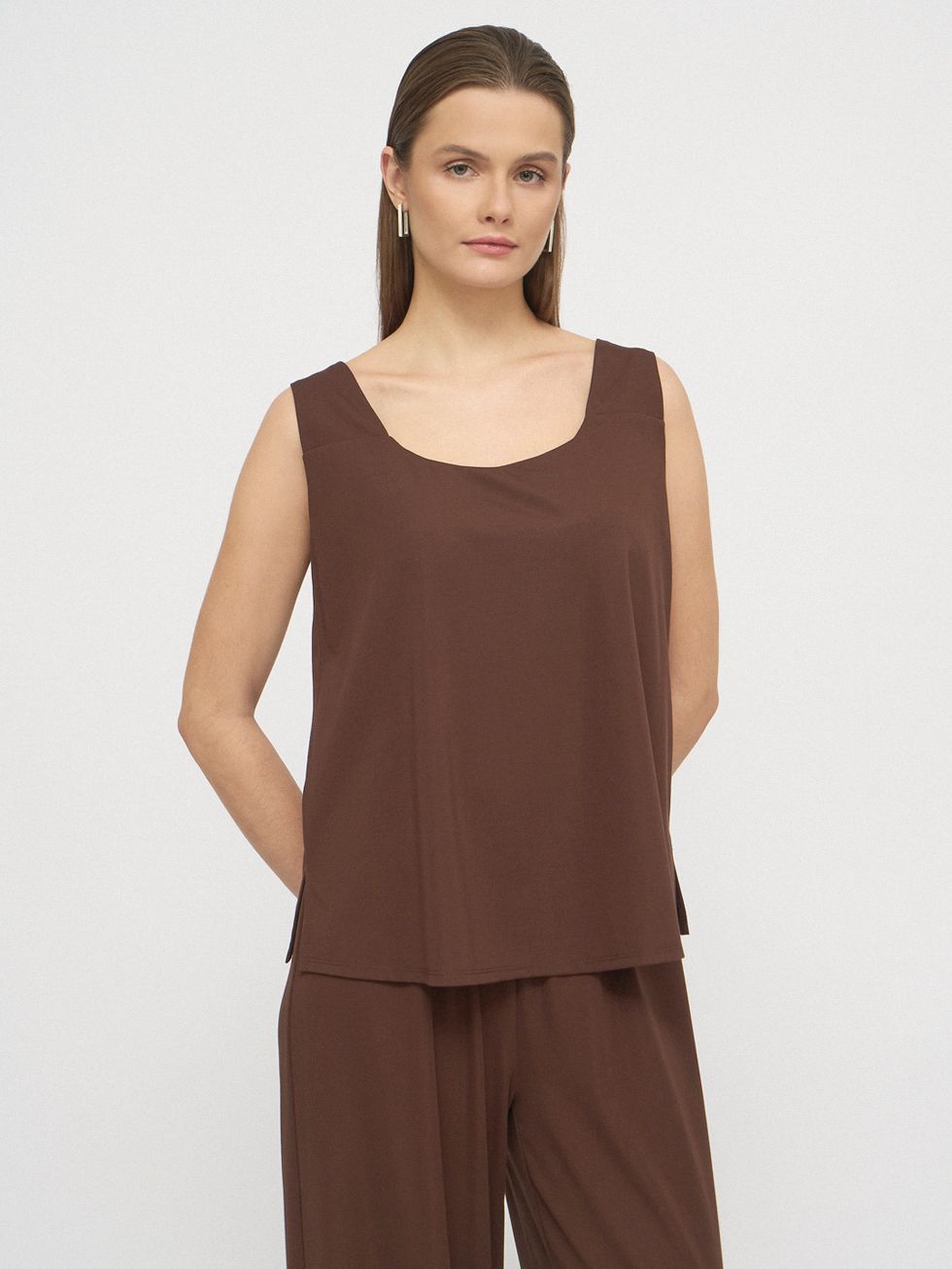 БЛУЗА ЖЕНСКАЯ, КОРИЧНЕВАЯ