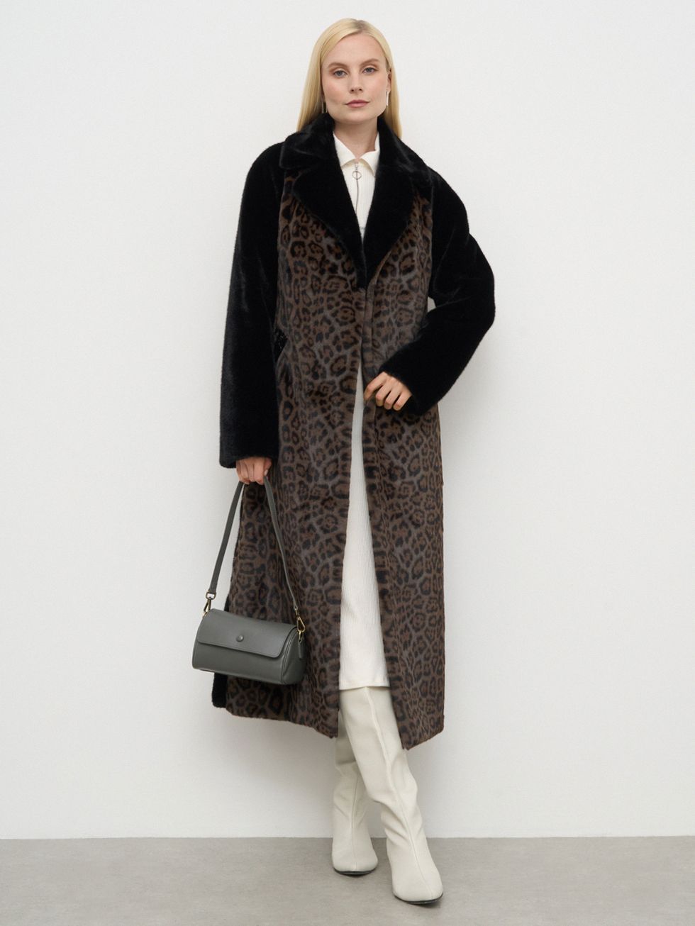 ШУБА КОРИЧНЕВАЯ, ЭКО-МЕХ