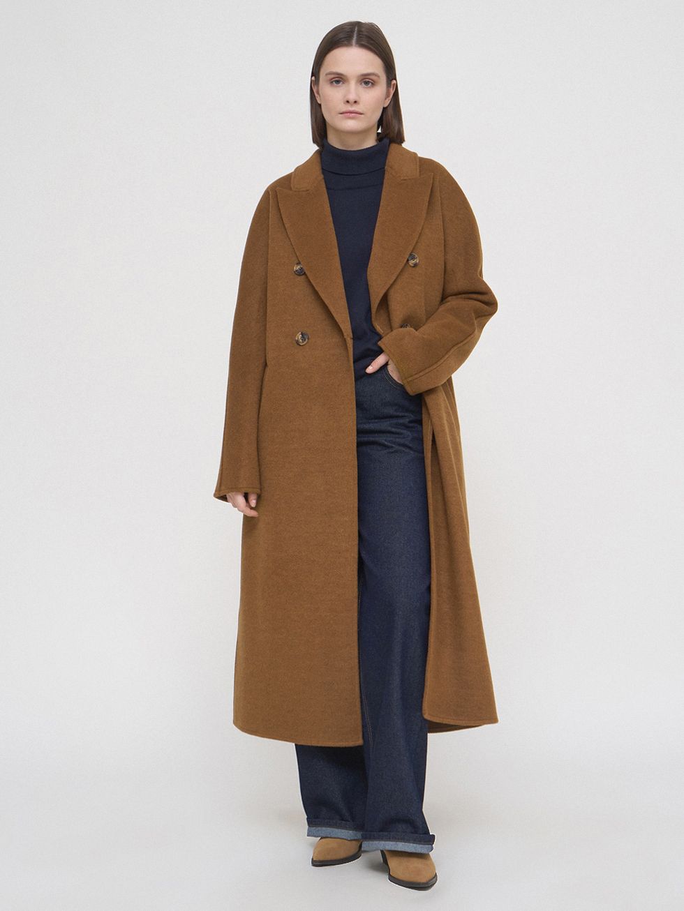 ТЕКСТИЛЬНОЕ ПАЛЬТО ЖЕНСКОЕ, КОРИЧНЕВОЕ