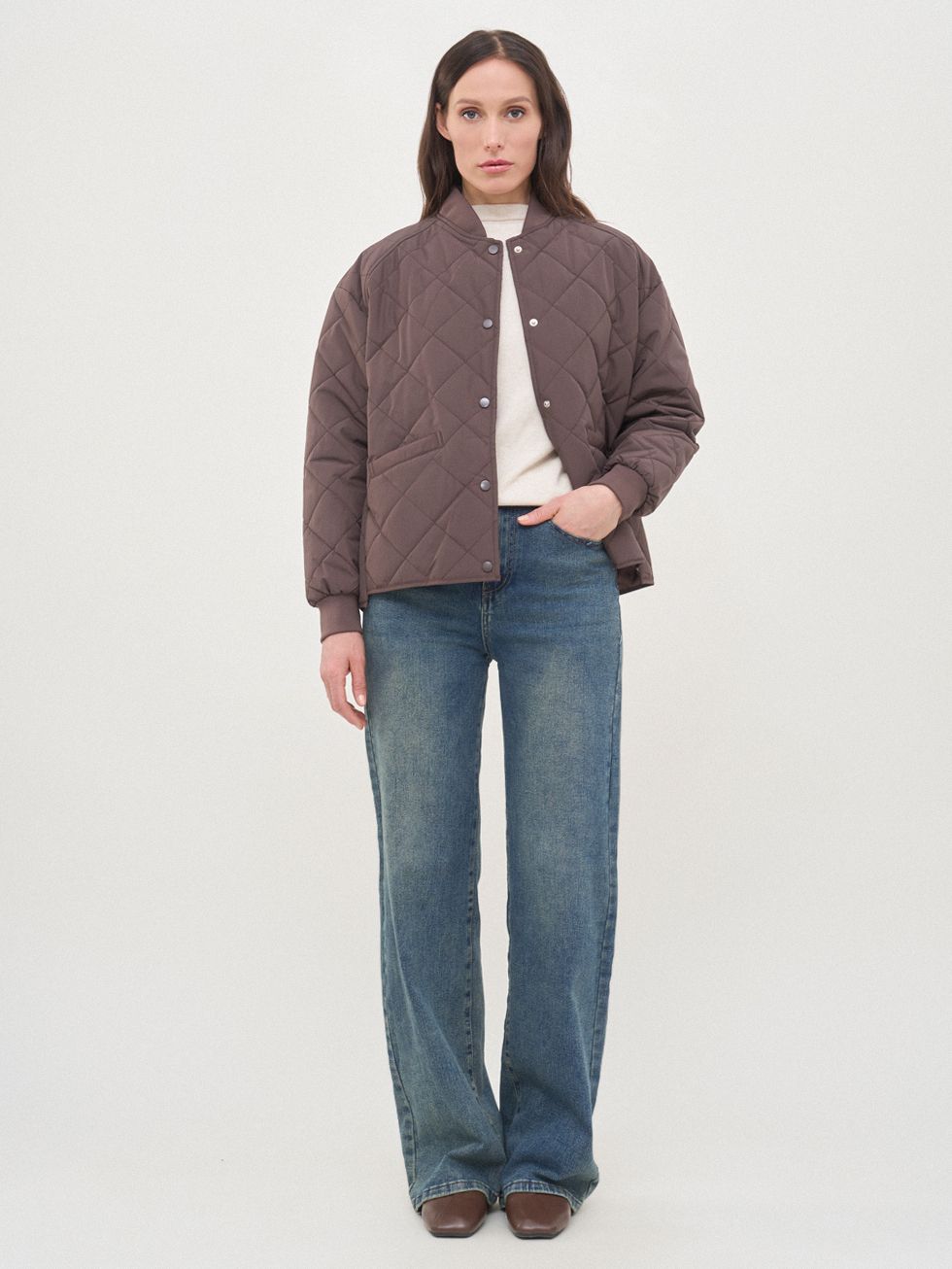 ВЕТРОВКА ЖЕНСКАЯ, КОРИЧНЕВАЯ