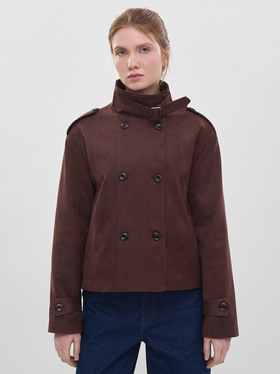 ТЕКСТИЛЬНАЯ КУРТКА ЖЕНСКАЯ, КОРИЧНЕВАЯ