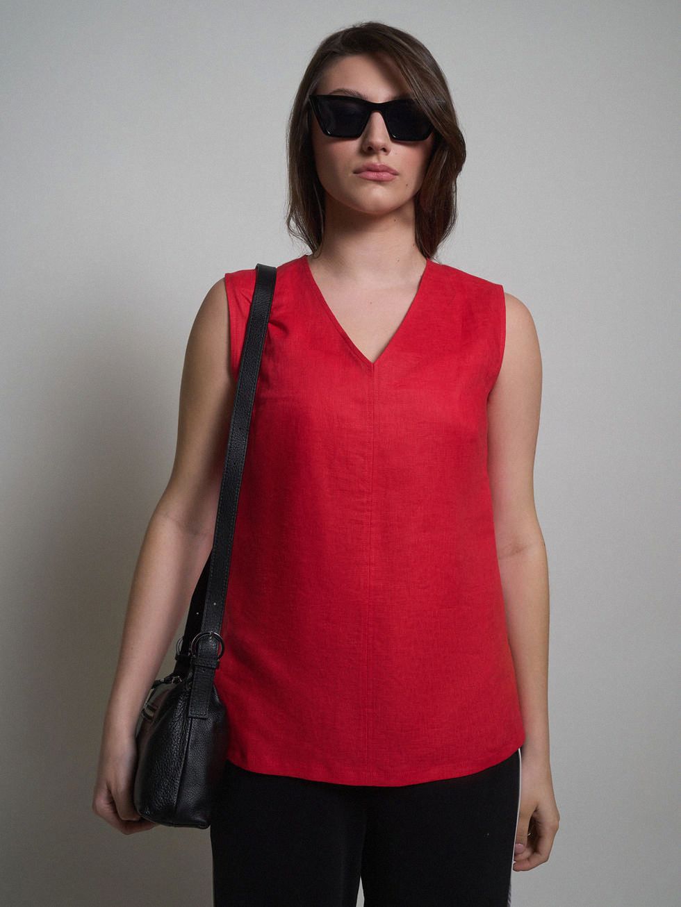 БЛУЗА ЖЕНСКАЯ, КРАСНАЯ