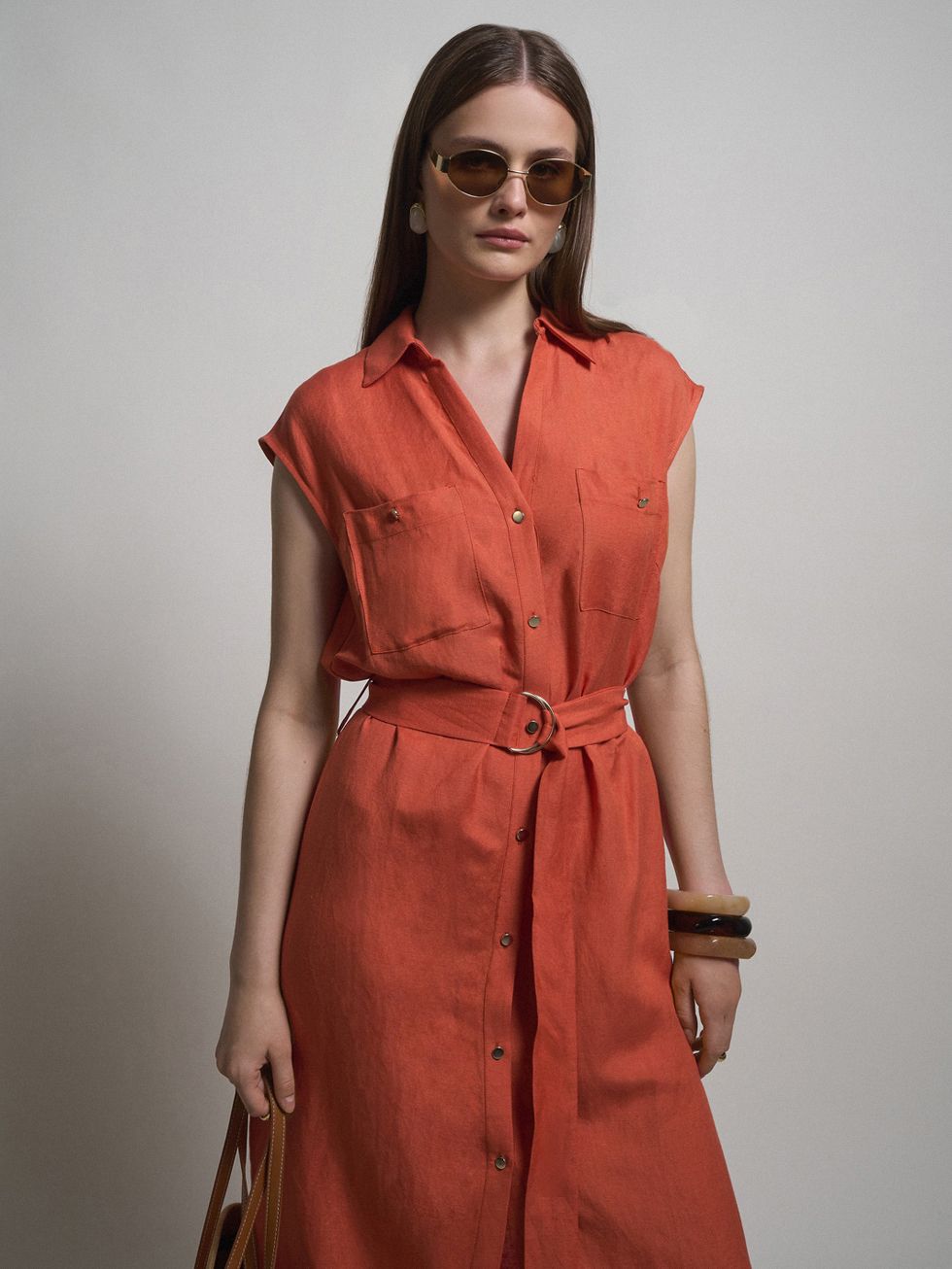 ПЛАТЬЕ ЖЕНСКОЕ, ОРАНЖЕВОЕ