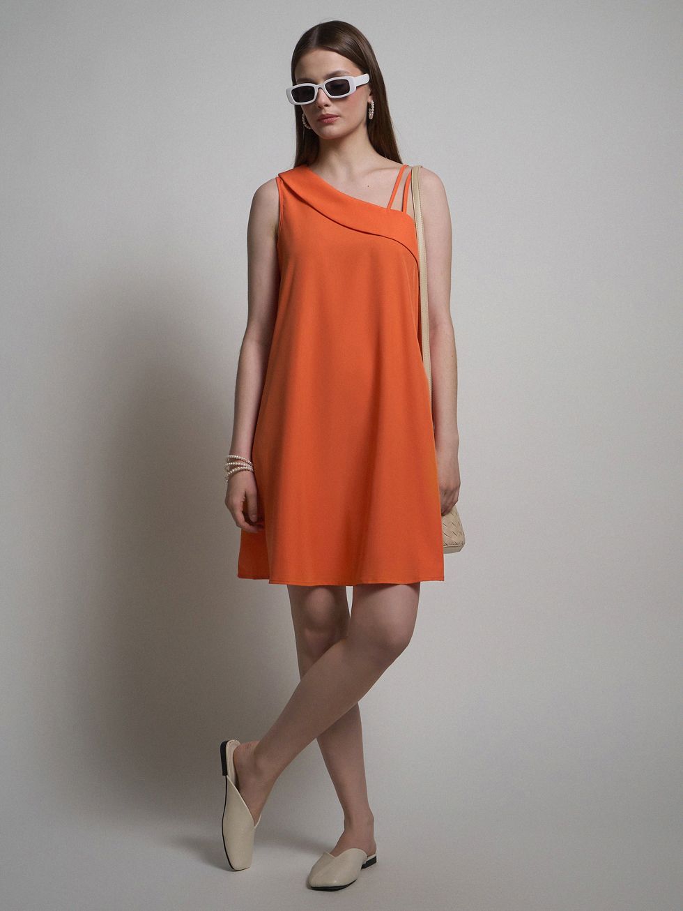 ПЛАТЬЕ ЖЕНСКОЕ, ОРАНЖЕВОЕ