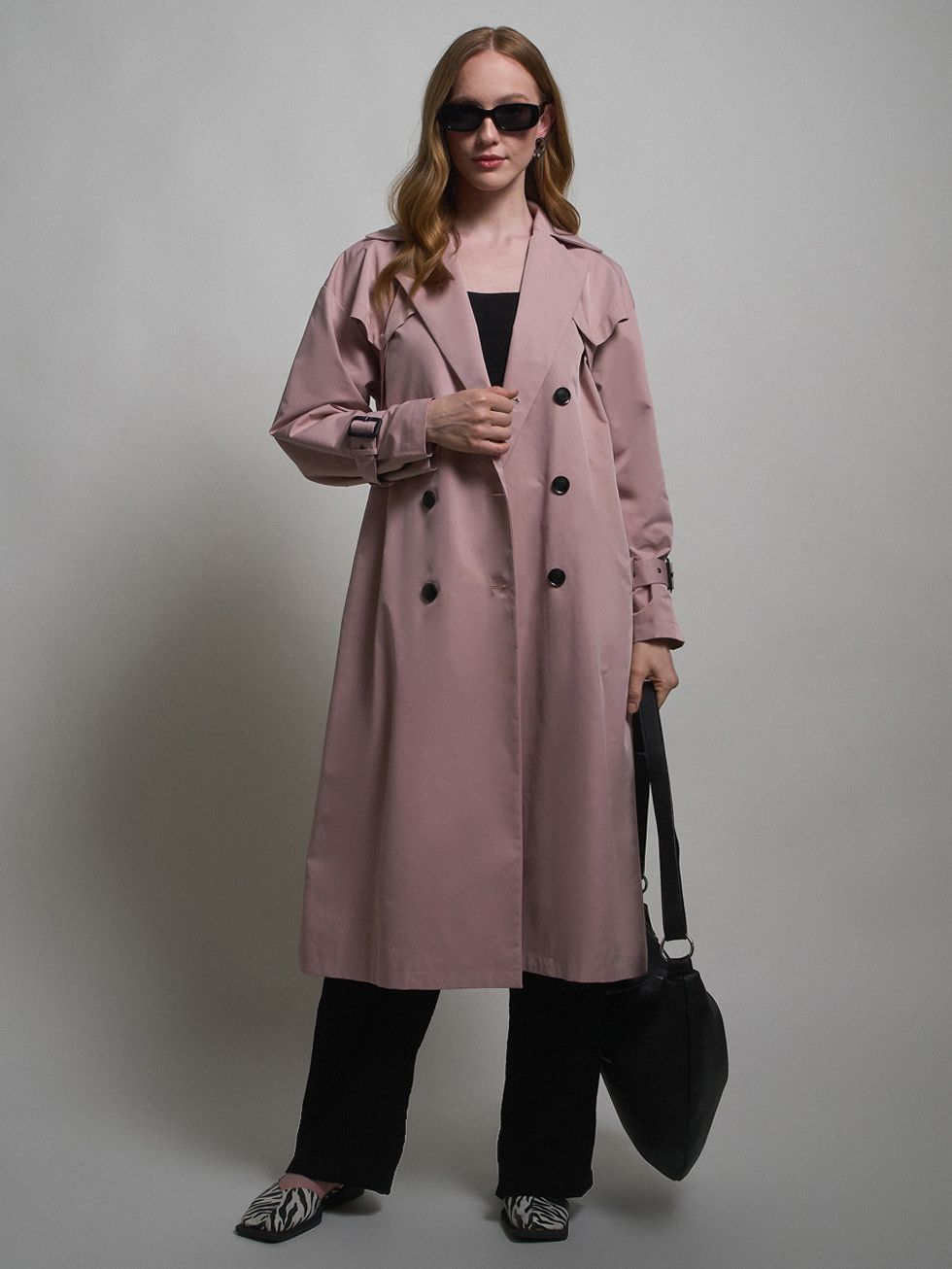 ТРЕНЧ ЖЕНСКИЙ, РОЗОВЫЙ